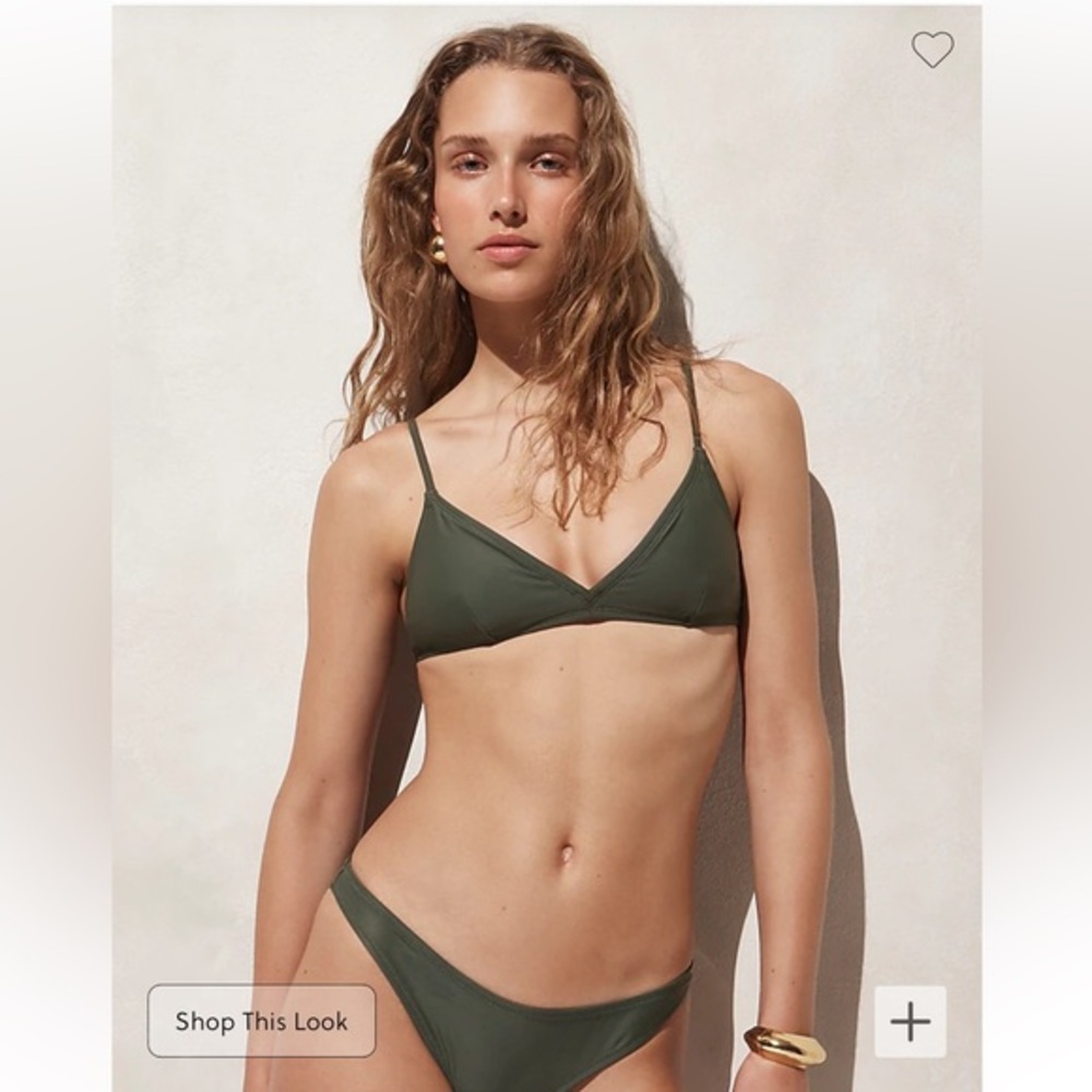 J Crew Curved Waist Bikini Bottoms